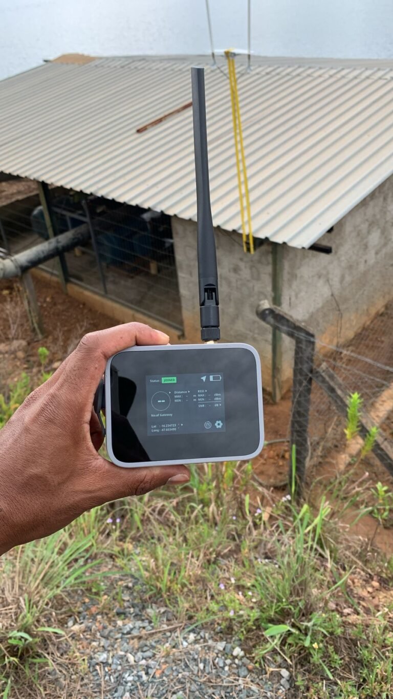 Telemetria com comunicação loraWAN em campo